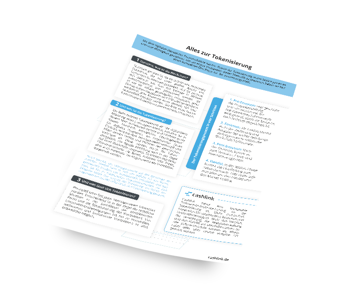 tokenisierung onepager von AKF-SERVICELEASE mockup